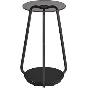 Songmics, Table basse, Beistelltisch rund modern schiefergrau pas cher