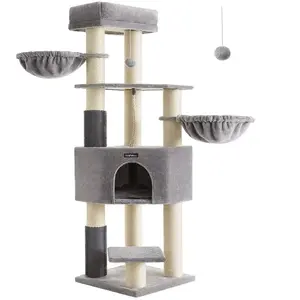 Comparateur de prix : Feandrea PCT003N01 Krabpaal met zelfverwarmende dekens, voor grote kat...