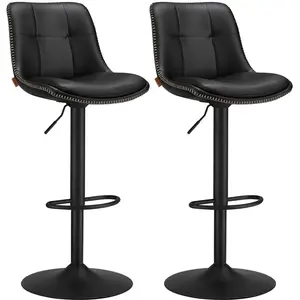 VASAGLE Tabourets de bar design avec siège pivotant à hauteur réglable... pas cher