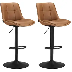 VASAGLE Tabourets de bar design avec siège pivotant à hauteur réglable... pas cher