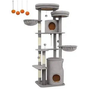Feandrea® Arbre à chat 196 cm tissu peluche PCT153W01