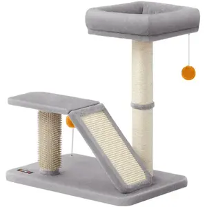 Feandrea Griffoir pour chat avec lit rampe de grattage pivotante PCA024G01 pas cher