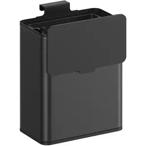 Songmics Hangende prullenbak 8 liter Met deksel Metallic zilver pas cher
