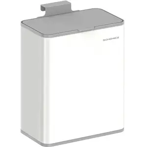 Songmics Hangende afvalbak   8 liter   Met deksel   Wolkenwit pas cher