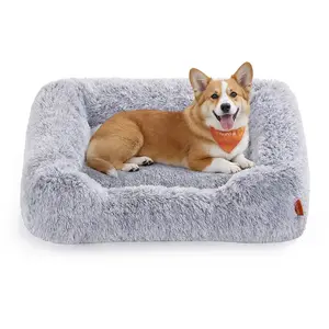 Feandrea Hondenbed, Hondenkussen, 91 x 68 x 18 cm, Hondenmand, Zachte ... pas cher