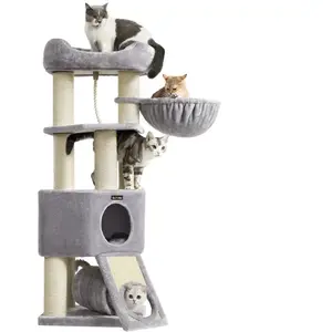 Feandrea Grote Kattenboom, M Kattenboom, met Grot, Hangmat, Pluche Pla...Vendu parsongmics