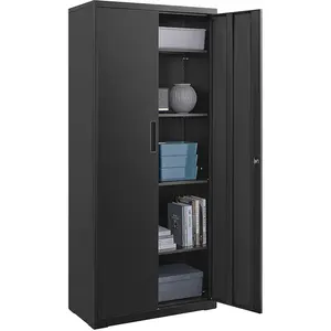 SONGMICS Meuble de rangements avec 4 étagères, Noir / 80L cm OMC015B01 pas cher
