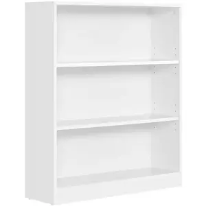 Comparateur de prix : Bibliothèque VASAGLE - Étagère 3 Niveaux - Meuble Rangement Blanc LBC1...