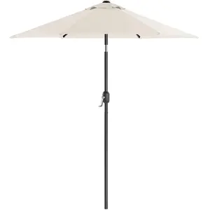 SONGMICS Parasol de jardin 2 m, Beige GPU202M01 pas cher