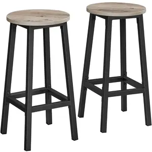 Tabourets hauts - VASAGLE - Lot de 2 - Cadre en acier - Hauteur 65 cm ... pas cher