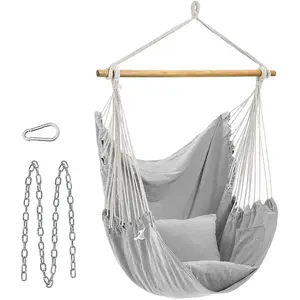 Fauteuil Suspendu Avec 2 Coussins, Gris