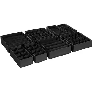 Songmics Organizer Ondergoed Set van 8 Grijs pas cher