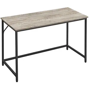 SONGMICS Vasagle Bureau, Table, Poste de Travail, 80 x 50 x 75 cm, pour Bureau, Salon, Chambre, Assemblage Simple, Métal, Style Industriel, Grège et Noir par pas cher