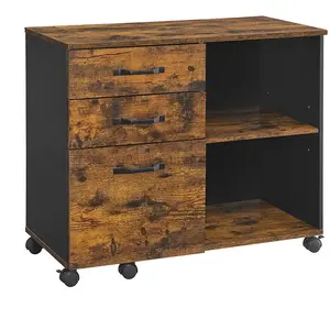Vasagle Industriestil Aktenschrank mit Rollen pas cher