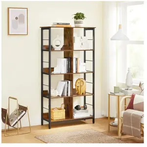 Bibliothèque VASAGLE 8 compartiments, Meuble de Rangement Ouvert, Styl...
