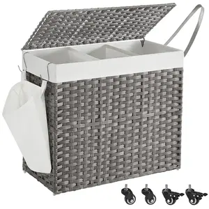 Songmics Wasmand met 3 compartimenten pas cher