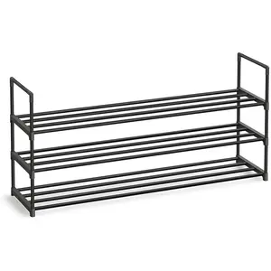 SONGMICS Étagère à chaussures à 4 niveaux, Noir / 30 x 116 x 55 cm LSA033B01 pas cher