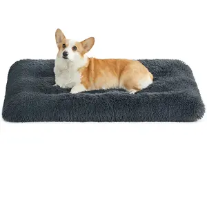Feandrea Panier pour chien rembourrage moelleux, Gris Foncé / 95 x 60 cm PGW202G02 pas cher