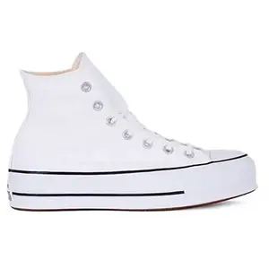 Converse Chuck Taylor All Star Lift Hi Blanc/Noir - 45 pas cher