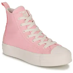 Hoge Sneakers Converse CHUCK TAYLOR ALL STAR LIFT-SUNRISE PINK/SUNRISE PINK/VINTAGE WHI Roze pas cher