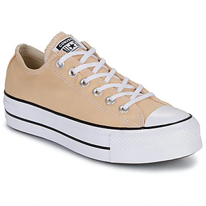 Baskets Converse Chuck Taylor All Star Lift Platform Polka Dots Beige Mixte pas cher