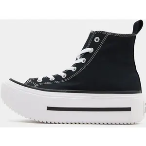 Converse All Star Lift High Double Stack Junior - Noir, Noir 37 pas cher