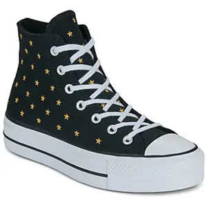 Baskets montantes Converse LIFT PLATFORM EMBROIDERED STARS femme pas cher