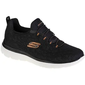Comparateur de prix : Skechers Skechers Summits Leopard Baskets Basses Femme Noir - 40