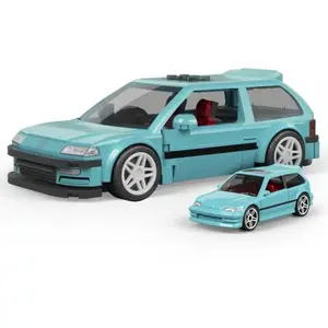 Mattel Brick Shop Hot Wheels Speed Series - Custom '90 Honda Civic EF