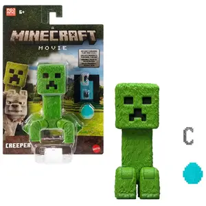 Mattel Minecraft Figurine articulée Creeper taille de 10 cm et accessoires pas cher