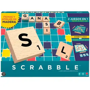 Mattel Games Jeu De Société Scrabble Plateau En Bois pas cher