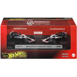 Hot Wheels Hot Wheels-Coffret De 2 Voitures Moneygram Haas F1 Team Pre... pas cher