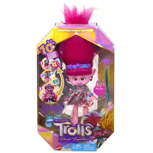 Trolls Poupée Mattel Poppy Surprises 2 en 1 pas cher