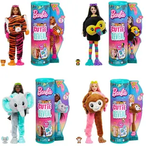 Barbie Poupée Cutie Reveal Amis De La Jungle Série (modèles Assortis) pas cher