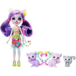 Enchantimals Sunshine Island En Minipoppetje Van De Familie Maki Roze pas cher