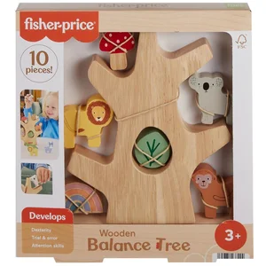 Mattel Fisher-Price Arbre D'équilibre En Bois, 10 Pièces