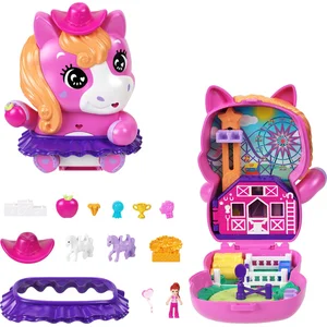 Polly Pocket-Coffret Poney Rodéo-Jouet De Voyage - 4 ans+- JCR39 pas cher