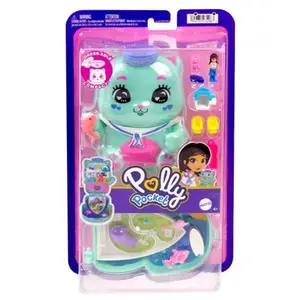 Polly Pocket-Coffret Chaton Marin-Jouet De Voyage - 4 ans+- JCR37 pas cher