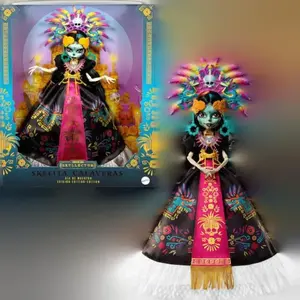 Monster High Skullector Poupée Skelita Calaveras Día de Muertos COLLECTOR avec certificat dauthenticité pas cher