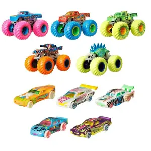 Hot Wheels Monster Trucks-Multipack mit Leuchteffekt im Dunkeln
