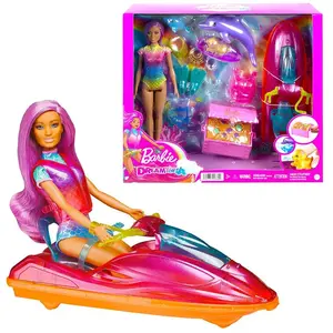 Poupée - Barbie - Dreamtopia - 12 Pièces - Accessoires x 7 - 3 Figurines d'animaux pas cher