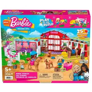 Jeu de construction Mega Bloks Barbie Les écuries pas cher