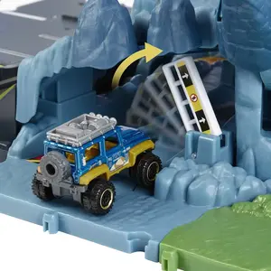 Matchbox-Action Drivers-Coffret Piste Volcan avec sons et lumières HHW21 pas cher