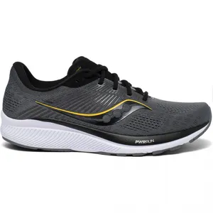 Saucony Chaussures De Running Saucony Guide 14 - Gris Foncé / Noir / Jaune - 47 pas cher