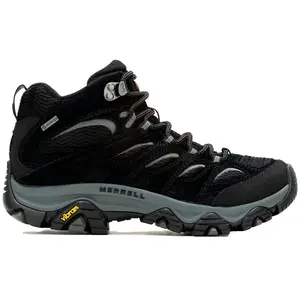 Merrell Bottes de randonnée Moab 3 Mid GTX pour femme, noir/gris, 36 EU pas cher