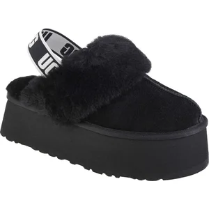 UGG Ugg Funkette Femme Sandals Pantoufle Noir - 40 pas cher