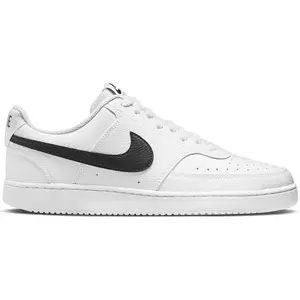 NIKE Court Vision Low, Chaussure de Basketball Homme, blanc noir, 45.5 EU pas cher