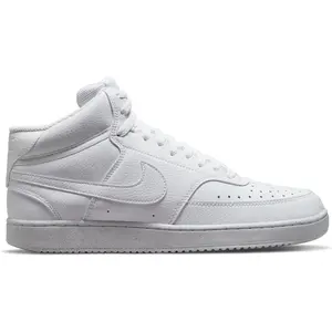 Comparateur de prix : NIKE Court Vision Mid Next Nature, Chaussures de gymnastique pour homme, blanc, 42 EU