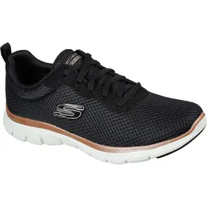 Skechers, Femmes, Baskets, Flex Appeal 4.0 Brillant, Noir, (38)