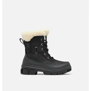 Sorel TORINO V PARC WP Dames Snowboots - Black, Sea Salt pas cher